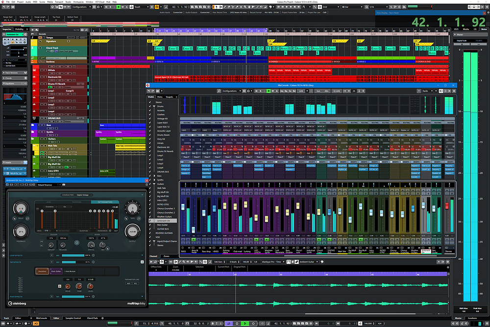 Steinberg Cubase Pro 12 windows