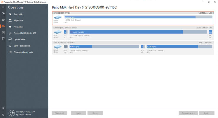 Paragon Hard Disk Manager 17 Business