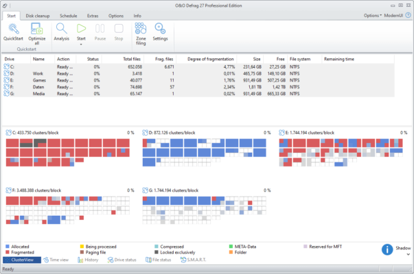 O&O Defrag 27 Server